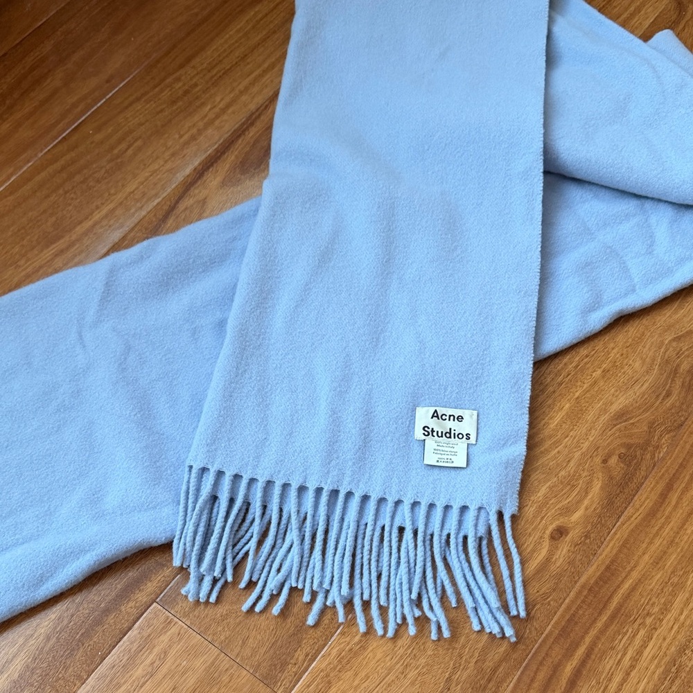 Acne Studios Blue Scarf - Picture 1 of 3